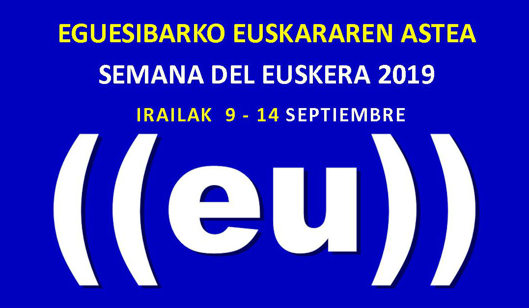 Kartela Euskararen Astea 2019 Ele Bitan Banner