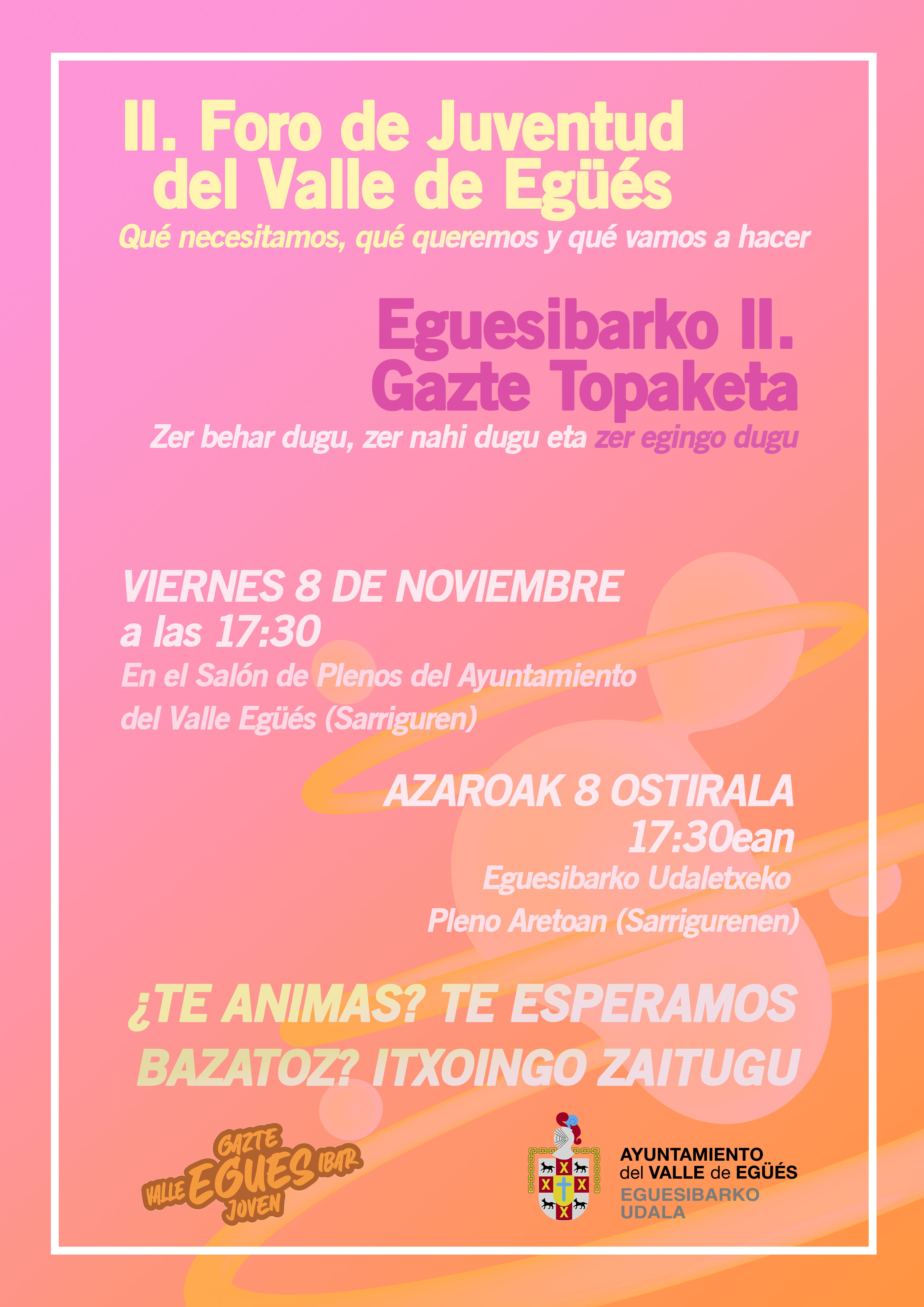 Cartel Ii.foro De Juventud Ii. Gazte Topaketa
