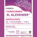 “Conociendo el Alzheimer” hitzaldia