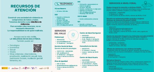 Imagen Publicada la nueva guía de recursos de atención del Valle de Egüés