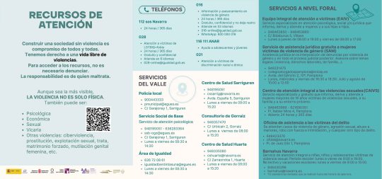 Imagen de la noticia: Publicada la nueva guía de recursos de atención del Valle de Egüés